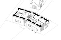 axonometrei verdieping villa Achterveld - Eshuis Architect
